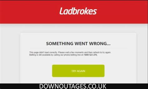 Ladbrokes App or website login problems .
